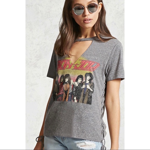 Bon jovi shirt forever 21 Clearance